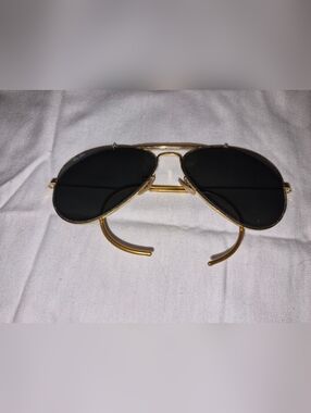 Vintage Bausch & Lomb Ray-Ban Arista Gold-Plated Aviator Sunglasses (70-80)